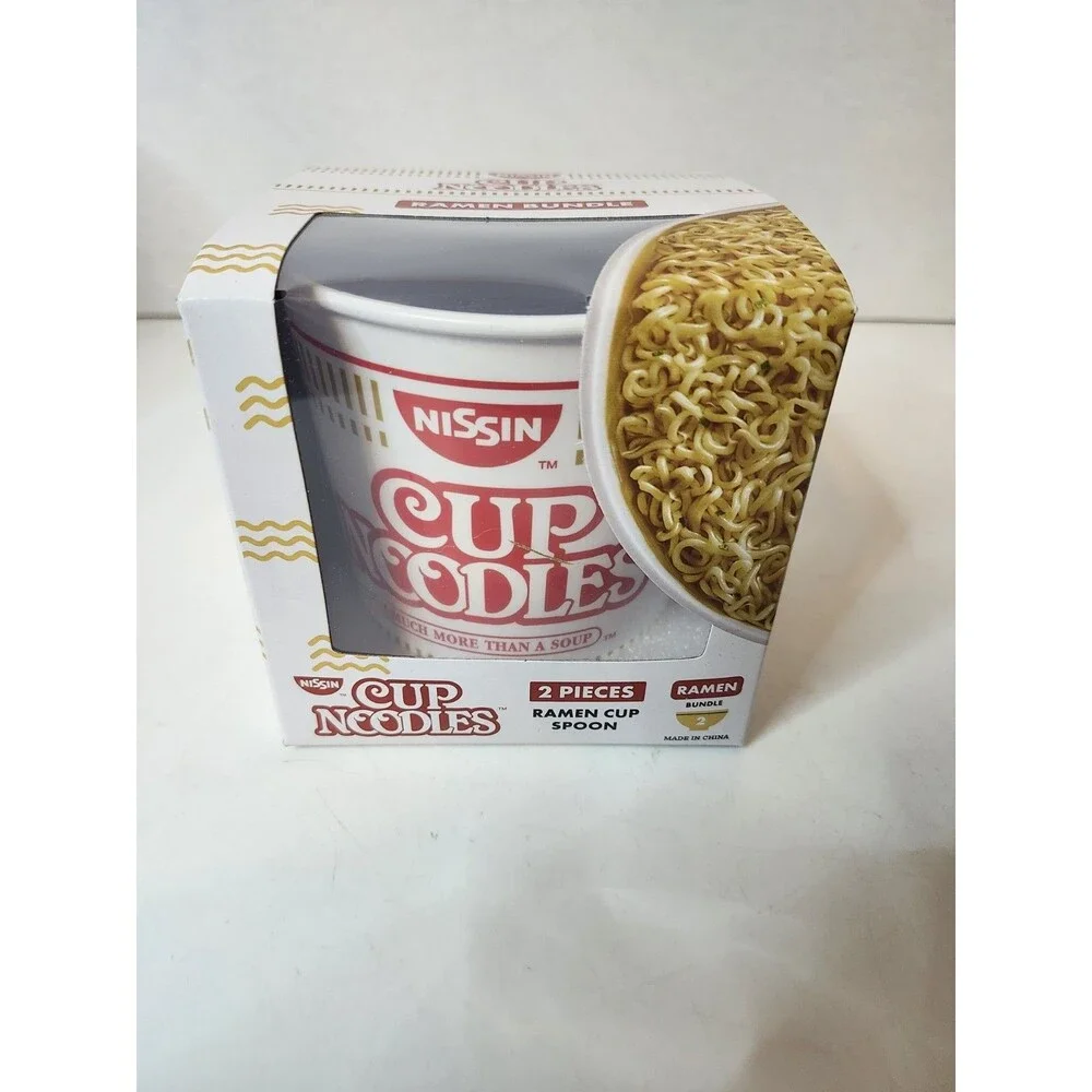 Nissin Cup Noodles 2 Piece (Cup & Spoon) Set